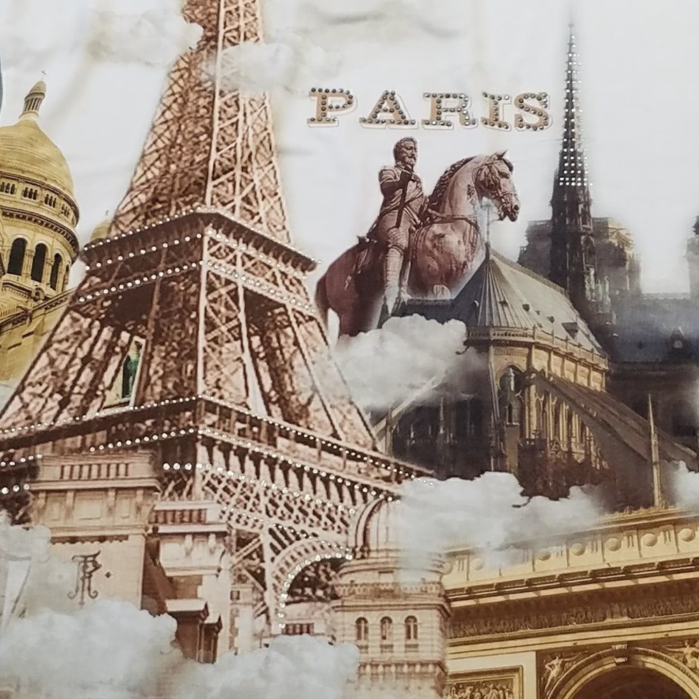 Tee Shirt Top Attitude Paris Private Design France Eiffel Tower